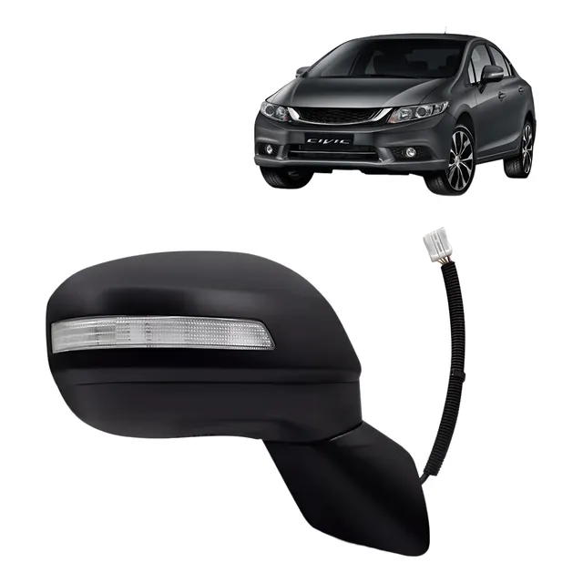 Retrovisor Civic 2012 2013 2014 2015 2016 Eletrico Com Pisca