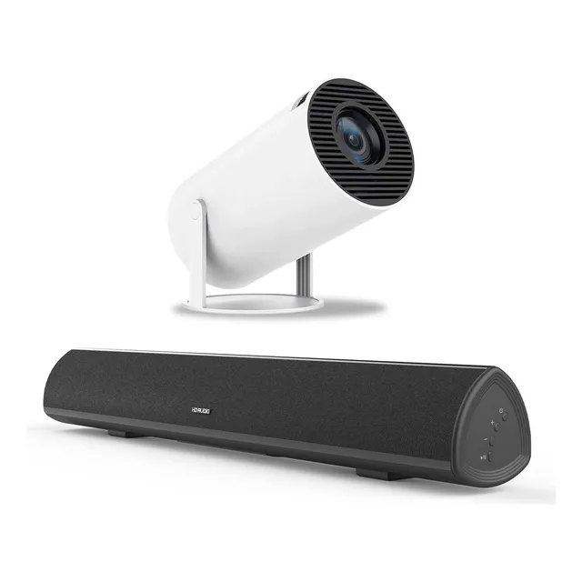 Combo Cine Home Proyector Smart Wifi 4k Hd + Barra De Sonido