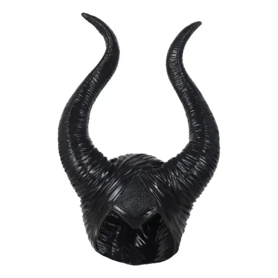 , Casco De Bruja Con Capucha Y Cuernos De Maléfica Para