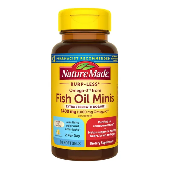 Suplemento De Aceite De Pescado Omega 3 De Nature Made, 1400