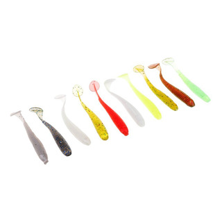 10 Unids T Cola Suave Cebos Pesca Grub Señuelo Artificial 10 Unids T Cola Suave Cebos Pesca Grub Señuelo Artificial