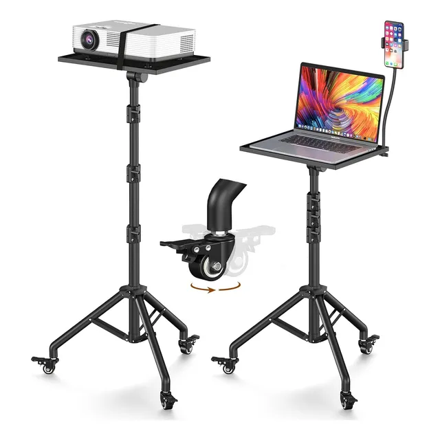 Atril Proyector Notebook Con Ruedas Tripode Hasta 150 Cms