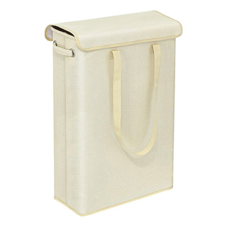 Para Cesto De Roupa Suja Alto E Fino Com Alças E Tampa Para Cesto De Roupa Suja Alto E Fino Com Alças E Tampa
