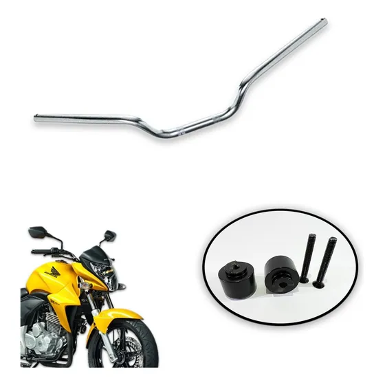 Guidão Honda Cb 300 Modelo Original Cromado Com Peso