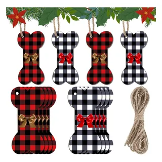 24 Adornos De Navidad Con Forma De Hueso De Perro, Búfalo . 24 Adornos De Navidad Con Forma De Hueso De Perro, Búfalo .