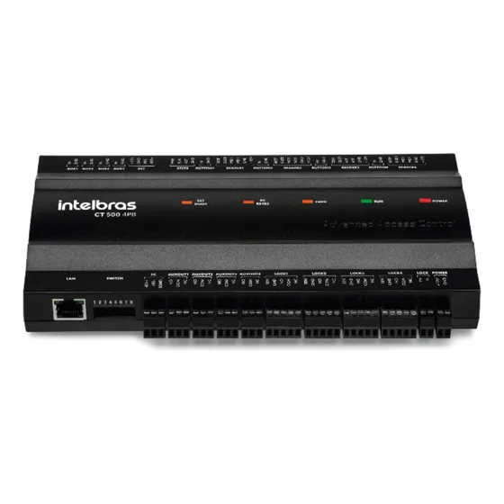 Controlador De Acesso 4 Porta Biometria Ct 500 4pb Intelbras