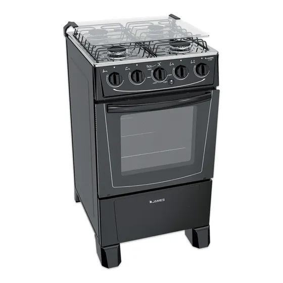 Cocina James C 105 B Negra Gas Js Ltda Color Negro Tipo de conexión Gas envasado | Cuotas sin interés
