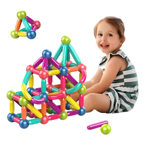 Bloques Magneticos Palitos Para Armar Niños 36 Piezas