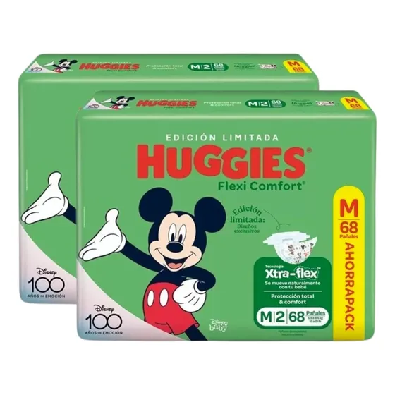 2 Pañales Huggies Flexi Comfort M G Xg Xxg Xxxg Xtra-flex