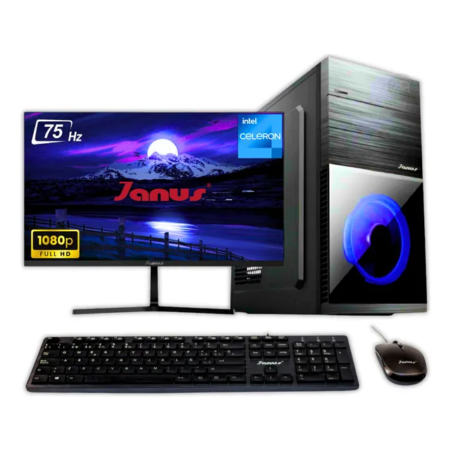 Equipo Torre Cpu Intel Dualcore Ssd 512gb Ram 8gb Monitor 22