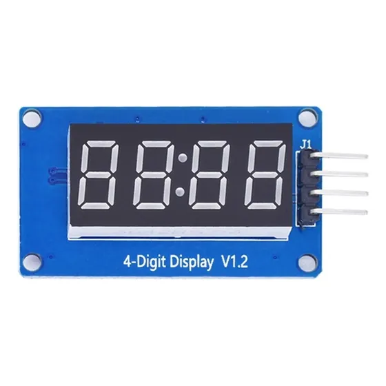 Módulo de pantalla Tm1637, 7 segmentos, 4 dígitos, Arduino DIY Led