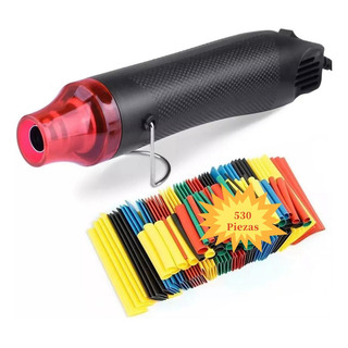 Mini Pistola De Calor Diy 300w+530 Tubos Termorretráctiles Mini Pistola De Calor Diy 300w+530 Tubos Termorretráctiles