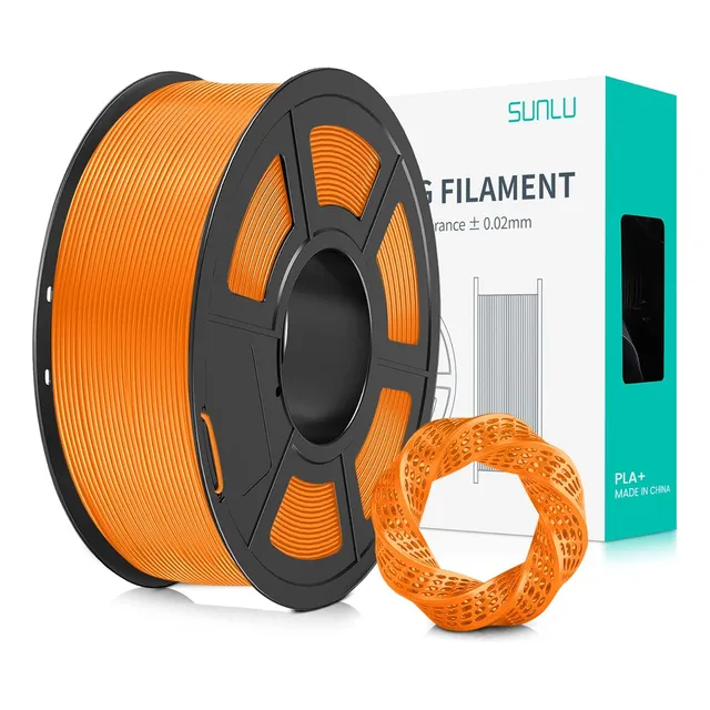 Filamento Naranja Sunlu De Pla Plus, 1,75 Mm, Por 1 Kg