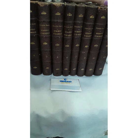Livro Memórias D'um Médico - Coleção 8 Vol. (1, 3, 4, 6, 7, 8, 10 E 12) - Alexandre Dumas [0000]