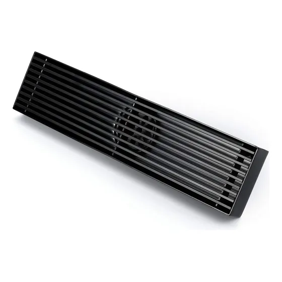 Rejilla De Centro Piso Acero Inoxidable 30cm X 8cm Aquaplus