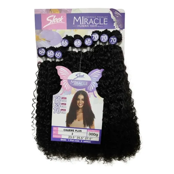 Cabelo Bio Vegetal Cacheado Na Tela 65cm Charme Plus Miracle
