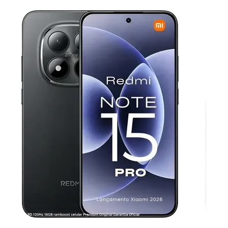 Xiaomi Redmi Note 15 Pro 5g 512gb 12gb Ram ( Global ) C/ Nfc Preto