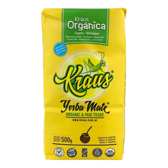 Yerba Orgánica Kraus X 500 Gr.