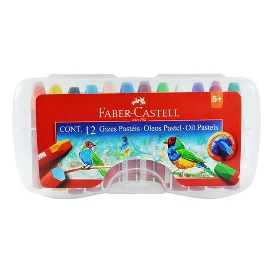 Lápiz Pastel Oil Maleta Faber-castell X12 Colores