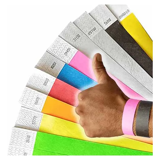 1000 Pulseras Brazaletes Tyvek Control De Acceso Publicidad