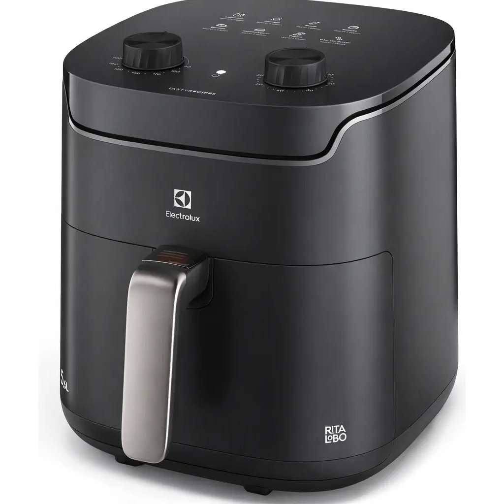 Fritadeira Elétrica Electrolux 5,6l 1400w Eaf40 Efficient 110v Tecnologia Air Cooking 360° Grafite 127V Fritadeira Elétrica Electrolux 5,6l 1400w Eaf40 Efficient 110v Tecnologia Air Cooking 360° Grafite 127V