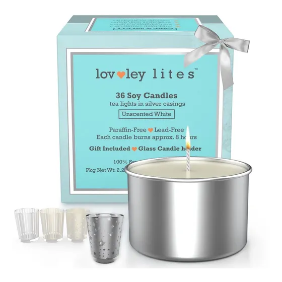Lovley Lite Vela Soja Perfume 36 Larga Duracion Primera 1 