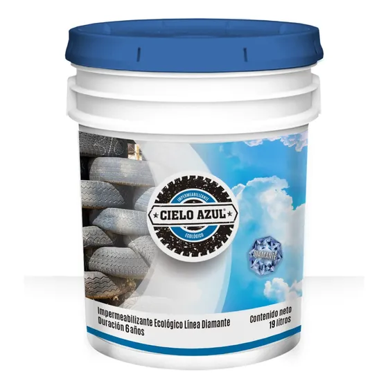 Impermeabilizante Terracota 6 Años Cubeta 19l Cieloazul Terracota Mate