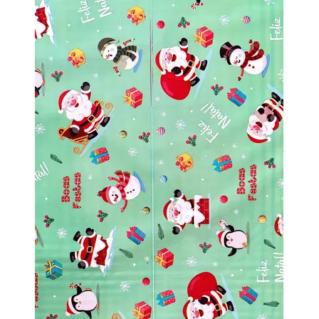 Kit Saco Presente 25x37 Natal Embalagem C/50 Und+50 Laços