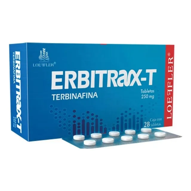 Erbitrax-t Terbinafina 250mg C/28 Tabletas Loeffler