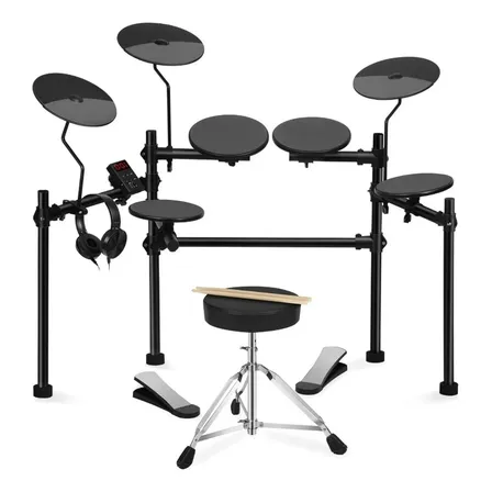 Vedo Kit Bateria Electronica Com 4 Pads De  Pads De Sólidos Preto