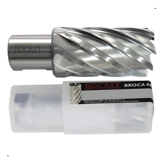 Broca Anular Profissional Aço Rápido Hss 14 X 30 Mm Rocast