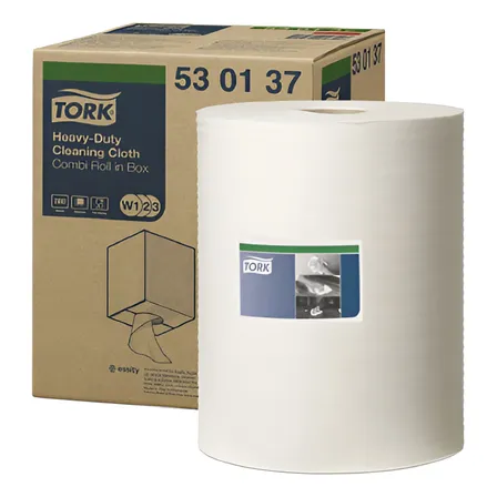 Paño De Limpieza Industrial Wipe Tork Rollo De 280 Paños Color Blanco