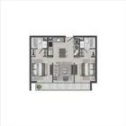 2 dormitorios  |  2 baños