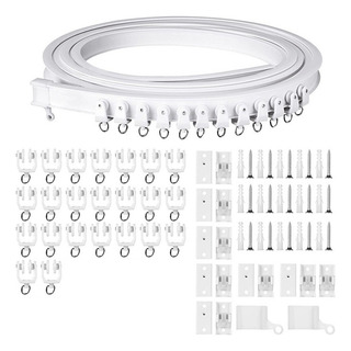 Cortina De Pvc De 5 Metros, Rieles Curvos, Corrediza Y Silen Cortina De Pvc De 5 Metros, Rieles Curvos, Corrediza Y Silen