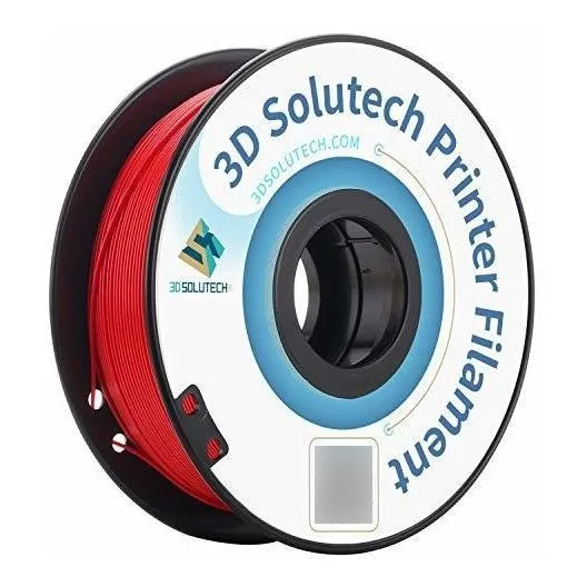 3d Solutech Filamento Pla Para Impresora Color Rojo