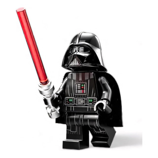 Lego Star Wars: Minifigura De Darth Vader Con Sable De Luz Y Lego Star Wars: Minifigura De Darth Vader Con Sable De Luz Y