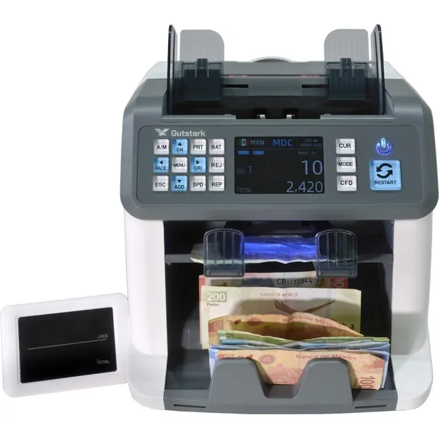 Contadora de billetes Gutstark mkz-contadoraneg de plástico