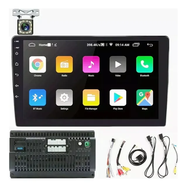 Estéreo De Coche Android 9.1 De 10 Pulgadas Con Camara 2 Din Estéreo De Coche