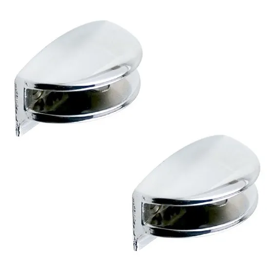 Soporte Para Vidrio Repisas Vidrios Baños Cocina Cromado Par