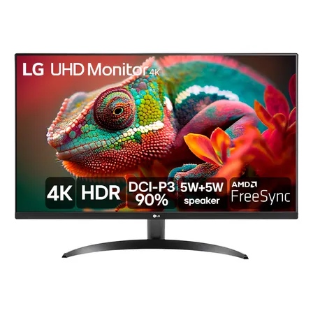 Monitor LG Uhd 4k - Tela De 32 , 4k, Dci-p3 90%, Hdmi, Display Port, Hdr10, Amd Free Sync. Dynamic Action Sync, Black Stabilizer, Maxxaudio, Ultrahd - 32ur500-b
