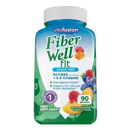 Gomitas Supplement Vitafusion Fiber Well Fit, 90 Unidades