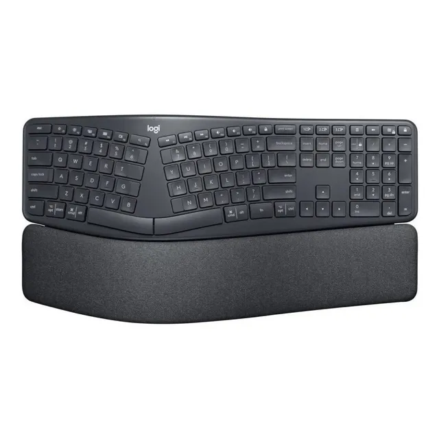 Teclado bluetooth Logitech Ergo Series QWERTY español color negro