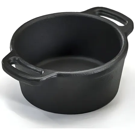 Caçarola Ferro 8x4 Cm 0,1l Miniatura Alça Panela Mineira Preto