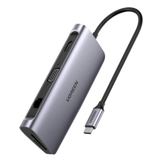 Hub Usb C Ugreen 10 En 1 Hdmi 4k Usb 3.0 Sd/tf Vga Rj45 Jack Hub Usb C Ugreen 10 En 1 Hdmi 4k Usb 3.0 Sd/tf Vga Rj45 Jack