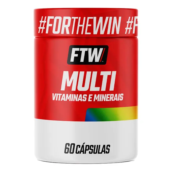 Multi Vitaminas e Minerais Pote 60 Cápsulas - FTW
