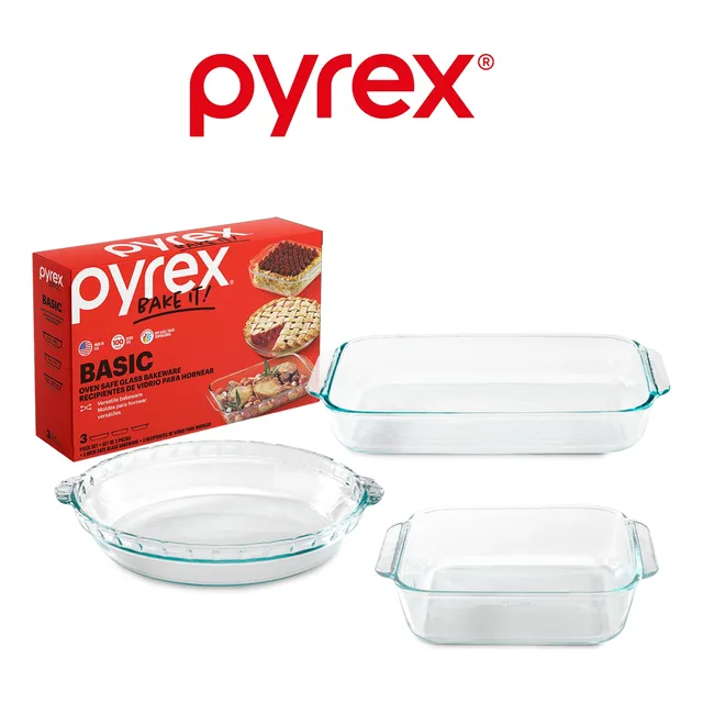 Set 3 Piezas Pyrex Transparente