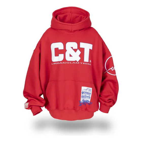 Buzo Hoodie Oversize Charlie & Thomy Glam Tribe Algodón