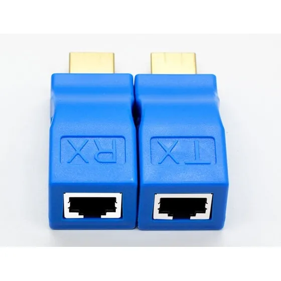 Adaptador Extensor Hdmi A Rj45 Tx / Rx Cat5 Cat6 30mts 1080p