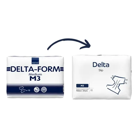 Pañal Adultos Abena Delta Slip M3 24 Unidades 2800ml. Medium