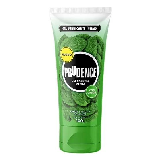 Prudence Menta Sabor Y Olor Lubricante Íntimo Gel 100 Gr.